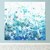Gespikkeld Zee I Canvas Afdruk (Insitu (Houten vloer))