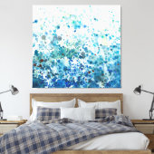 Gespikkeld Zee I Canvas Afdruk (Insitu (Slaapkamer))
