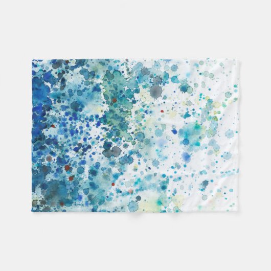 Gespikkeld Zee I Fleece Deken (Voorkant (Horizontaal))
