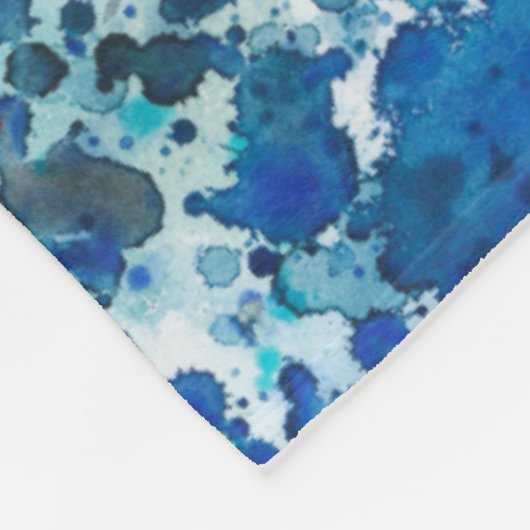 Gespikkeld Zee I Fleece Deken (Hoek)