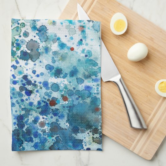 Gespikkeld Zee I Theedoek (Quarter Fold)