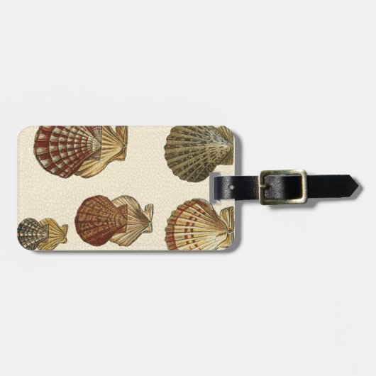 Gespikkelde Antiek schalen Bagagelabel (Voorkant horizontaal)