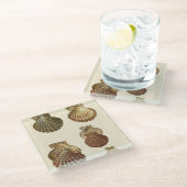 Gespikkelde Antiek schalen Glazen Onderzetter (Schuin)