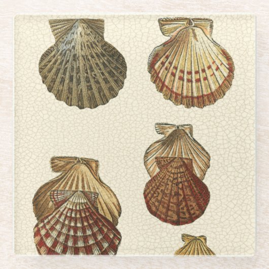 Gespikkelde Antiek schalen Glazen Onderzetter (Voorkant)