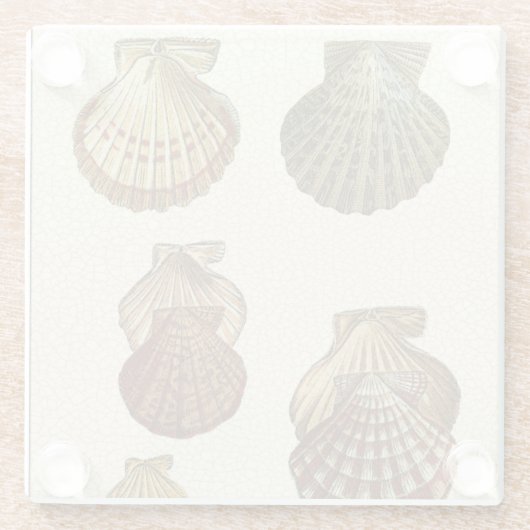 Gespikkelde Antiek schalen Glazen Onderzetter (Achterkant)