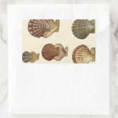 Gespikkelde Antiek schalen Rechthoekige Sticker (Tas)