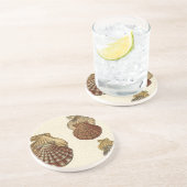 Gespikkelde Antiek schalen Zandsteen Onderzetter (Zijkant)