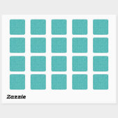 Gespikkelde Aqua Blue & White Vierkante Envelope A Vierkante Sticker (Vel)