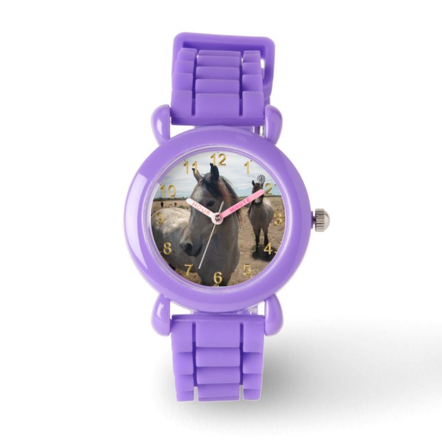 Gespikkelde Arabische paarden, Horloge (Voorkant)