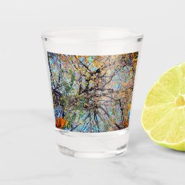 Gespikkelde bladeren shot glas