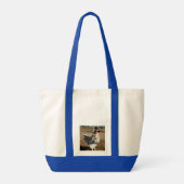 Gespikkelde Boerderij Rooster, Impulse Canvas tas (Achterkant)