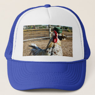 Gespikkelde boerderijhaan, vrachtwagenhoed trucker pet