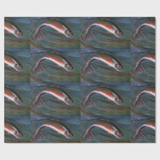 Gespikkelde Brook-forel Cadeaupapier (Vlak)