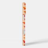 Gespikkelde buikvlies, Oranje en koraal Case-Mate iPhone Case (Achterkant / Rechts)