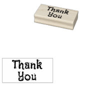 Gespikkelde dank rubberstempel (Gestempeld)