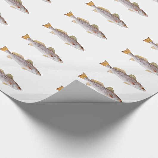 Gespikkelde forel - Gepotteerde zeeforel Cadeaupapier (Hoek)