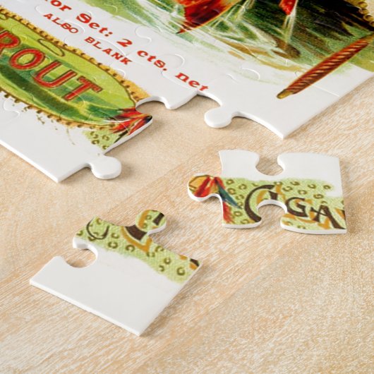 Gespikkelde forel kunst legpuzzel (Zijkant)