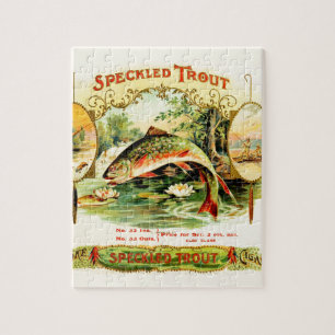 Gespikkelde forel kunst legpuzzel