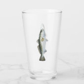 Gespikkelde forel pingglas voor bierliefhebbers glas (Achterkant)