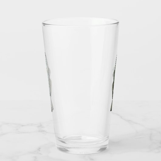 Gespikkelde forel pingglas voor bierliefhebbers glas (Links)