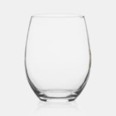Gespikkelde Gele Lelie Bloem Gepersonaliseerd Glas (Rechts)