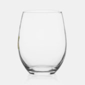 Gespikkelde Gele Lelie Bloem Gepersonaliseerd Glas (Links)