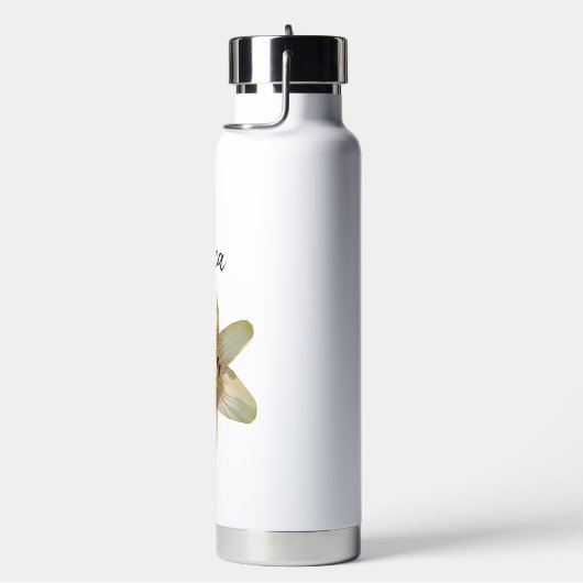 Gespikkelde gele lelie bloem gepersonaliseerd waterfles (Rechts)