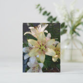 Gespikkelde Gele Lelie Bloemen Briefkaart (Staand voorkant)