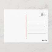 Gespikkelde Gele Lelie Bloemen Briefkaart (Achterkant)