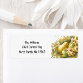 Gespikkelde Gouden Peren Nieuw adres Etiket (Insitu)