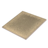 Gespikkelde goudkleurige keramische tegel tegeltje (Zijkant)