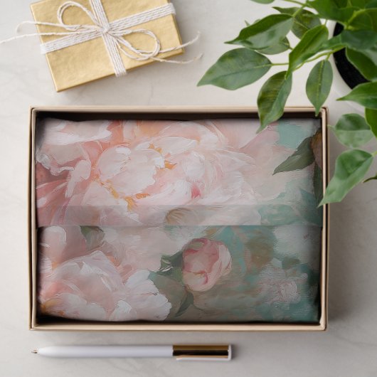 Gespikkelde Hen  Groene Koffer Decoupage Tissuepapier (Geschenk)