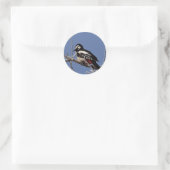  gespikkelde houtspecht ronde sticker (Tas)