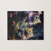 Gespikkelde katten legpuzzel (Horizontaal)