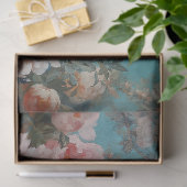 Gespikkelde kip roze pioenrozen Decoupage Tissuepapier (Geschenk)