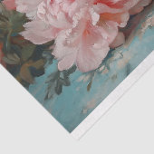 Gespikkelde kip roze pioenrozen Decoupage Tissuepapier (Detail)