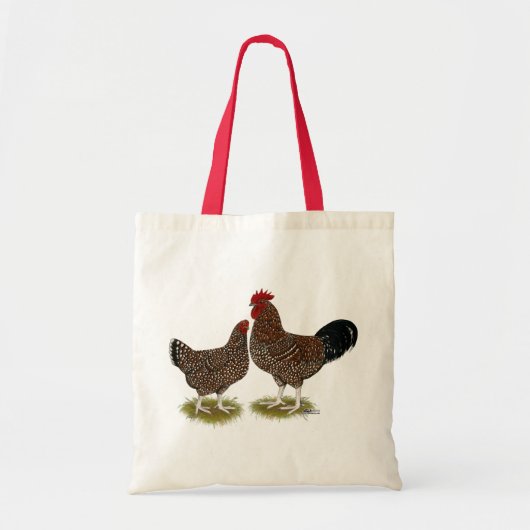 Gespikkelde kippen tote bag (Voorkant)