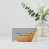 Gespikkelde kleurenblokken visitekaartje (Staand voorkant)