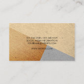 Gespikkelde kleurenblokken visitekaartje (Achterkant)