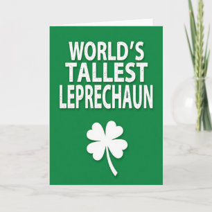 Gespikkelde Leprechaun Berichtkaart Kaart