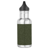 Gespikkelde Moss Green aangepaste waterfles Waterfles (Links)