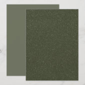 Gespikkelde Moss Green Flat Kaart –  (Voorkant / Achterkant)
