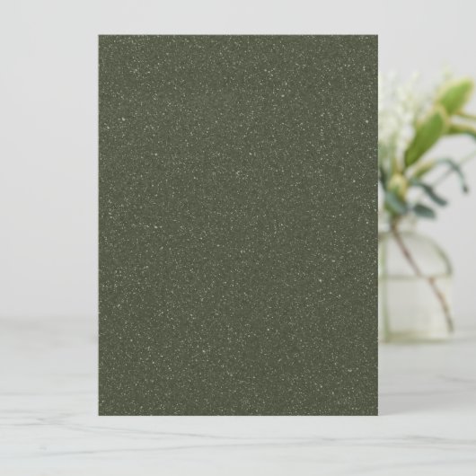 Gespikkelde Moss Green Flat Kaart –  (Staand voorkant)