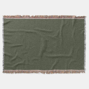 Gespikkelde Moss Green Geweven Gooi Deken (Custom)