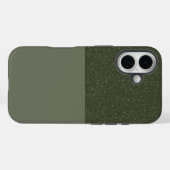 Gespikkelde Moss Green iPhone 16 Hoesje –  (Achterkant (horizontaal))