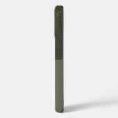 Gespikkelde Moss Green iPhone 16 Hoesje –  (Achterkant / Links)