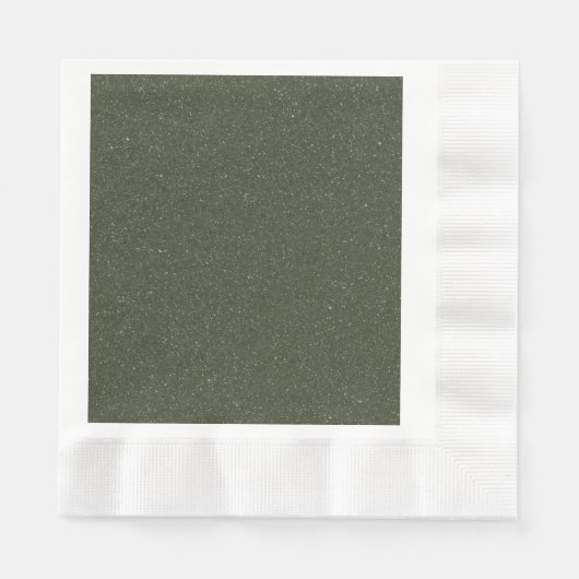 Gespikkelde Moss Green Paper servet –  (Voorkant)