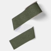 Gespikkelde Moss Green Ribbon  Grosgrain Lint (Achterkant)