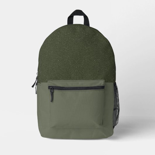 Gespikkelde Moss Green Rugzak – (Voorkant)