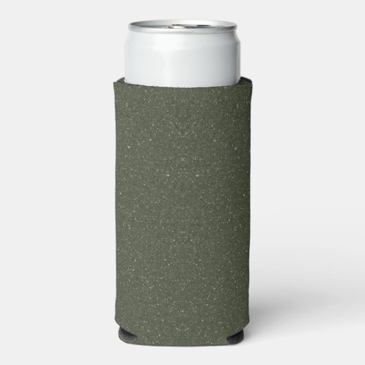 Gespikkelde Moss Green Slim Koelbox –  Seltzer Blikjeskoeler (Seltzer Voorkant)